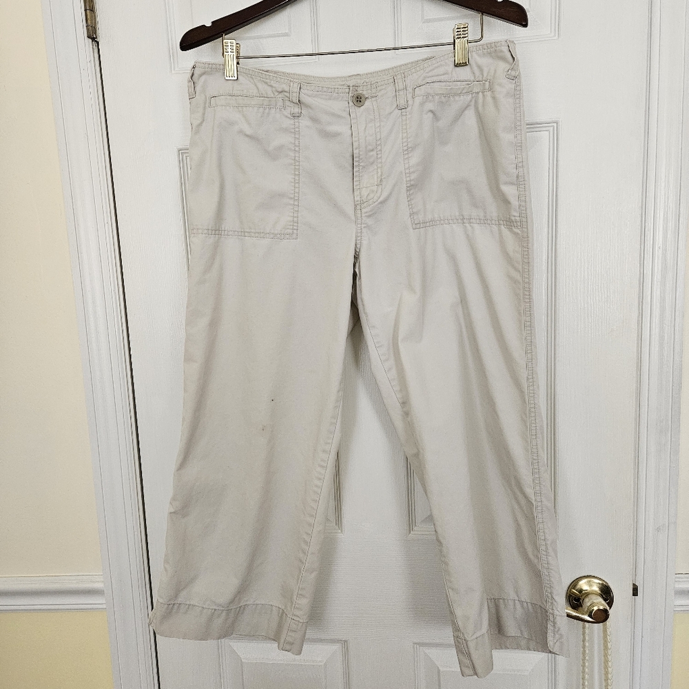 Abercrombie Wide Leg Capri Pants